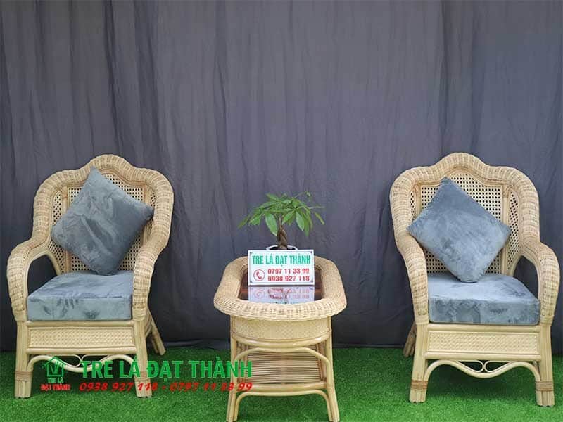 Bộ Bàn Ghế Mây Uống Trà - BBGMUT002